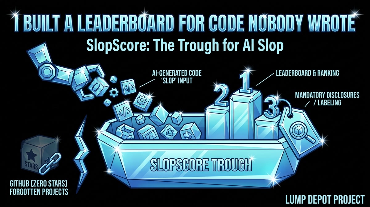 I Built a Leaderboard for Code Nobody Wrote | LUMP Depot